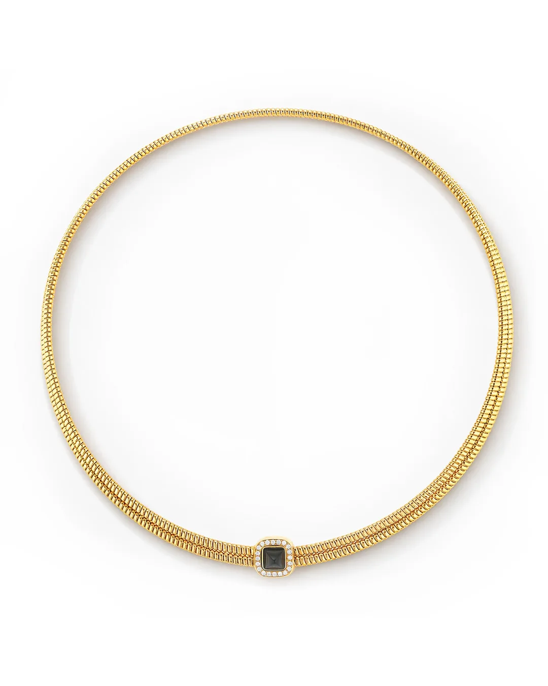 Albero Black Pyramid Necklace